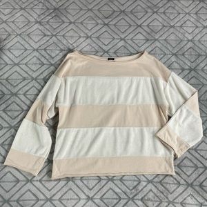 Out From Under by Urban Outfitters white and beige sweater boxy oversized